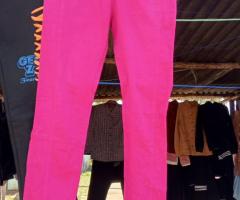 pink trousers