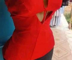 Red crop top