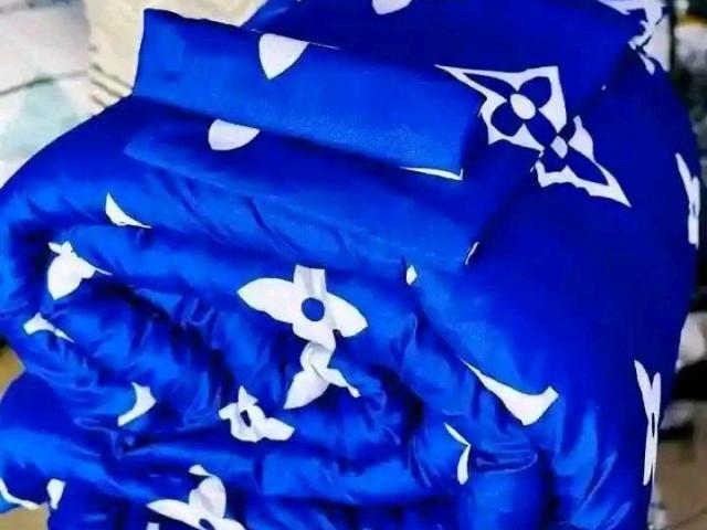 Blue duvet