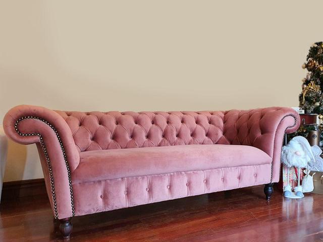 Pink Sofa Set Used (3-Seater + 1 Single)
