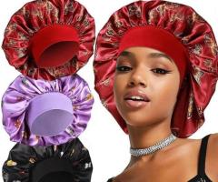 Pattern Satin Headscarf Hat Sleeping